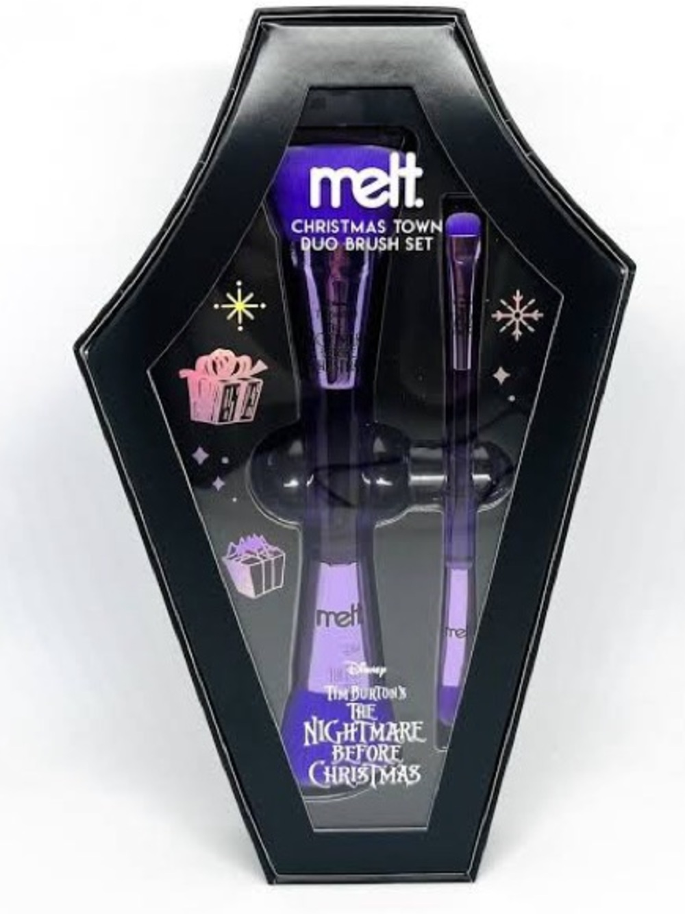 Melt Cosmetics the nightmare before Christmas Christmas Town dual brush set